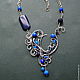 Necklace Downton Abbey (variant of blue). Necklace. color of magic. My Livemaster. Фото №4