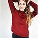  Вязаный женский свитер на заказ в модном цвете 2023 года. Свитеры. Женский свитер | джемпер | жилет. Интернет-магазин Ярмарка Мастеров.  Фото №2