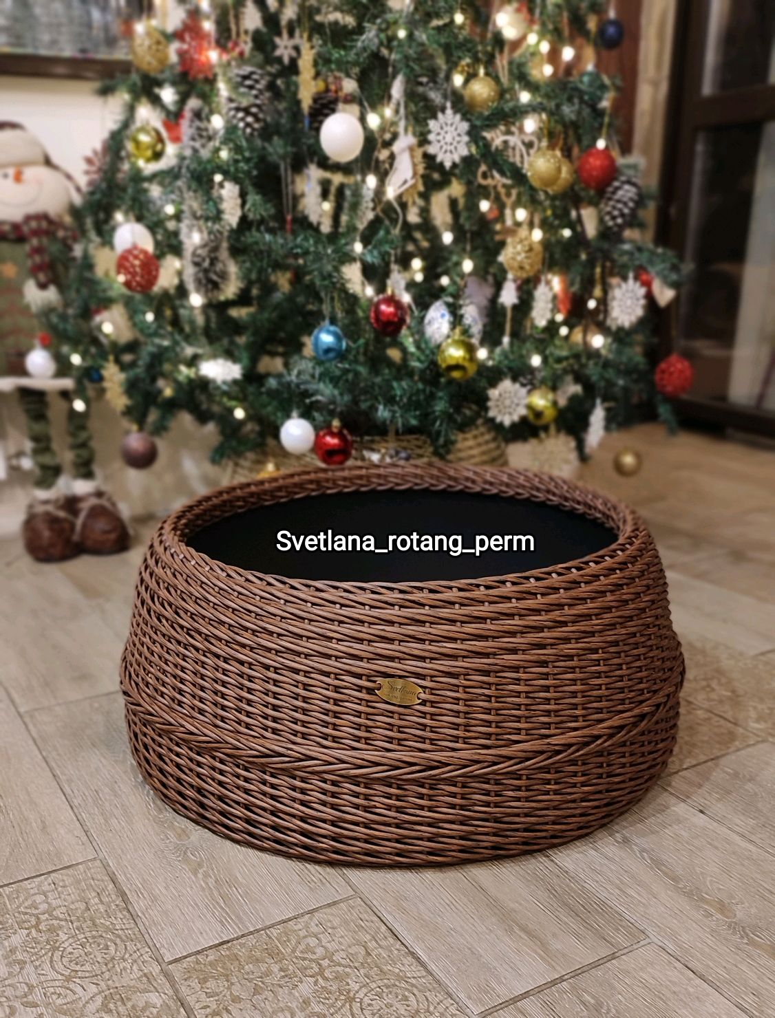 Юбка для ёлки из искусственного ротанга в интернет-магазине Ярмарка Мастеров по цене 2400 ₽ – SBDDURU