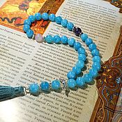 Фен-шуй и эзотерика handmade. Livemaster - original item Gift beads made of aquamarine, amethyst and rose quartz. Handmade.