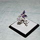 Ring 'Amethyst flower' made of 925 sterling silver. Rings. Luxurious silver handmade. My Livemaster. Фото №4