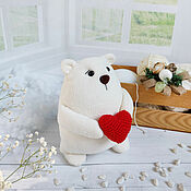 Куклы и игрушки handmade. Livemaster - original item Soft toy Polar Bear. Handmade.