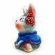 Ceramic figurine 'Bunny in a dress'. Figurine. aboka. My Livemaster. Фото №5