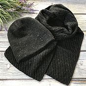 Аксессуары handmade. Livemaster - original item Half-wool scarf hat. Handmade.