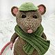 Интерьерная игрушка: Крыс-детектив. Интерьерная кукла. Магазин игрушек 'Крафтуй!'. Ярмарка Мастеров.  Фото №4