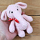 Elephant Knitted plush toy Pink Amigurumi Marshmallow, Amigurumi dolls and toys, Saki,  Фото №1