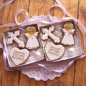 Сувениры и подарки handmade. Livemaster - original item Gingerbread cookies for godparents (2 sets). Handmade.