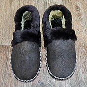 Обувь ручной работы handmade. Livemaster - original item Copy of Slippers of natural sheepskin "Premium Quality". Handmade.