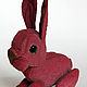 Soft toy, Purple hare, felt toy, interior toy. Stuffed Toys. izergil. My Livemaster. Фото №5