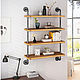 «Shelf3» —Полки - стеллаж настенный из массива. Полки. Макар (vstileretro). Ярмарка Мастеров.  Фото №4