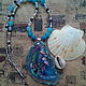 Beads pendant-necklace ' Look beyond the surf'. Beads2. juliaChernysheva. My Livemaster. Фото №6
