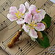 Brooch 'Apple blossoms', Brooches, Orel,  Фото №1