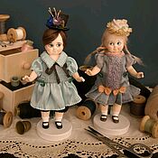 Маленькие фарфоровые куколки Николаша и Анютка