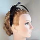 Headbands: Black velvet headband with feathers, Headband, Volsk,  Фото №1