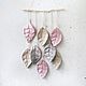 Подвесы для интерьера с листиками. Подвески. GOOD GIFTS STUDIO. Ярмарка Мастеров.  Фото №4