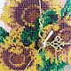 Order Wall clock, watch, embroidered, beaded watch "Sunflowers". Julia 'embroidery'. Livemaster. . Watch Фото №3