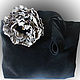 Suede bag 'Black with grey' (XL), Classic Bag, Novosibirsk,  Фото №1