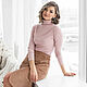Order Beige skirt made of cotton corduroy camel with a slit and pockets. mozaika-rus. Livemaster. . Skirts Фото №3