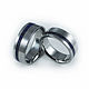 Order Titanium wedding rings with amethyst. asgdesign. Livemaster. . Rings Фото №3