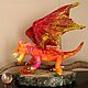 The fiery dragon, Felted Toy, Belovo,  Фото №1