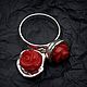 Order kit. Pendant and ring with carved coral rose Red. Elena Shevchenko  jeweller (odoli). Livemaster. . Jewelry Sets Фото №3