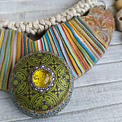 Украшения handmade. Livemaster - original item Handmade ORIENTAL Necklace. Boho Ethno necklace hryvnia.. Handmade.