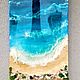 Картина "Море перед грозой", 35*50см. Картины. Изделия из эпоксидной смолы. Интернет-магазин Ярмарка Мастеров.  Фото №2