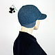 Women's cap baseball cap. 100% wool. Seven colors. Baseball caps. Mishan (mishan). My Livemaster. Фото №5