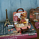 Suitcase 'To Paris'. Doll houses. CountersunkHouses (olgamutina). Online shopping on My Livemaster.  Фото №2