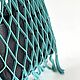 String bag made of suede leather turquoise bag bag leather string bag. String bag. BagsByKaterinaKlestova (kklestova). My Livemaster. Фото №4