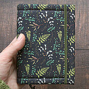 Канцелярские товары handmade. Livemaster - original item Notebook with beautiful Fern inserts (A6). Handmade.