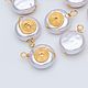 Pearl pendant with gilt art.5-2 18 carats, Pendants, Blagoveshchensk,  Фото №1
