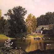 Картины и панно handmade. Livemaster - original item Picture: Pond in Abramtsevo, copy, Polenov V. D.. Handmade.