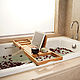  Столик-подставка на ванну из бамбука. Мебель для ванной. Мастерская деревянных подарков. Интернет-магазин Ярмарка Мастеров.  Фото №2