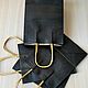 Заказать Подарочный крафт пакет, 12×17×7 см, черный. Master-Pack. Ярмарка Мастеров. . Пакеты Фото №3