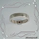 Ring 'Smooth square' 925 silver, garnet. Rings. MaksimJewelryStudio. My Livemaster. Фото №4
