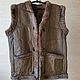 Women's leather vest made of sheepskin 50-52, Vests, Moscow,  Фото №1