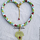 Necklace handmade. Harness `summer drop`. Handmade jewelry from goldfish. Fair masters.