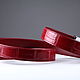 Ремень женский из натуральной кожи крокодила, ширина 2.5 см IMA3000H. Ремни. CrocShop товары из экзотической кожи. Интернет-магазин Ярмарка Мастеров.  Фото №2