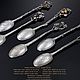 Order A teaspoon of 'Apple' silver. Silver tale. Livemaster. . Spoons Фото №3