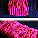 Knitted set Sakura flowers, knitted hat, knitted scarf - snud. Headwear Sets. (Milena-Pobedova) (Milena-Pobedova). Online shopping on My Livemaster.  Фото №2