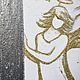 Картина с ангелом не большая интерьерная картина с золотом. Картины. Картины | часы | Юлия. Ярмарка Мастеров.  Фото №4