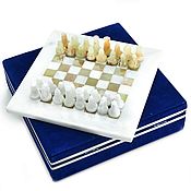 Активный отдых и развлечения handmade. Livemaster - original item Chess stone Onyx and Marble 20. Handmade.
