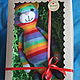 Knitted toy rainbow cat. Bright souvenir. Unusual gift. Stuffed Toys. elenka12. My Livemaster. Фото №5