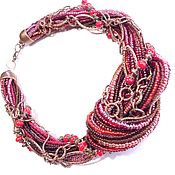 Украшения handmade. Livemaster - original item Red Pool Necklace made of beads and natural red corals. Handmade.
