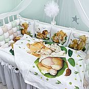 Бортики в детскую кровать ( комплект)