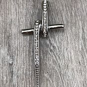 Винтаж handmade. Livemaster - original item Cross 925 silver with zircons, Holland. Handmade.