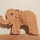 Wooden elephant, elephant, Montessori. Stuffed Toys. magics-cave. Online shopping on My Livemaster.  Фото №2