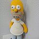 Order Simpsons Stuffed animals:. knitted animation. Livemaster. . Stuffed Toys Фото №3
