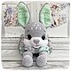 Пижамница Зайка. Мягкие игрушки. Sunny_funny_gifts. Интернет-магазин Ярмарка Мастеров.  Фото №2